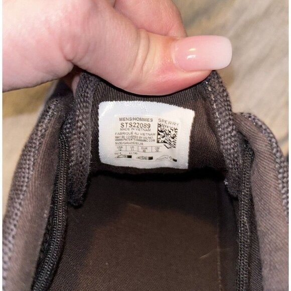 Sperry Halyard CVO Charcoal Linen Blend Lace Up Preppy Sneakers Men’s Size 12 - Picture 8 of 8